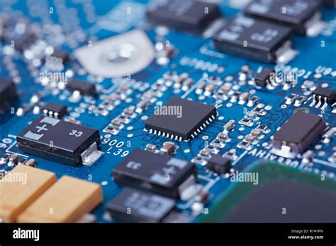 Circuit Board Closeup Stock Photo Alamy