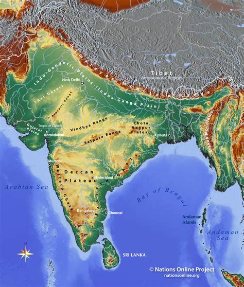 Political Map Of India With States Nations Online Project