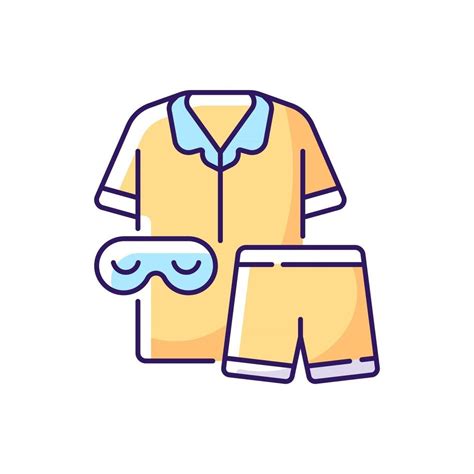 Pajamas Rgb Color Icon Unisex Pyjamas And Eyewear Pants And Shirt For