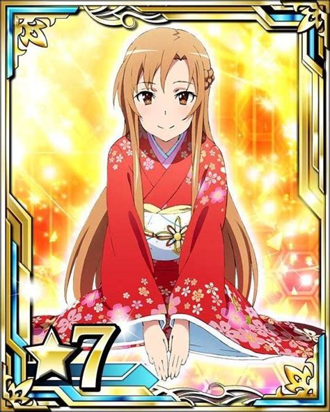 Asuna Card Sword Art Sword Art Online Asuna Sword Art Online