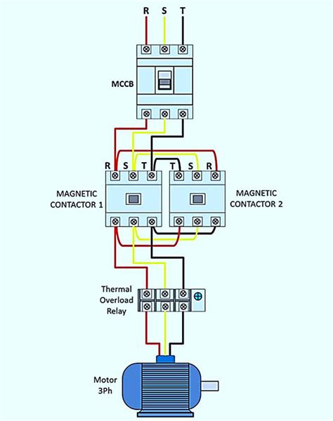 Reversing Single Phase Motor Wiring Diagram