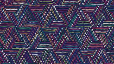 Vf10 Triangle Line Color Digital Graphic Art Pattern