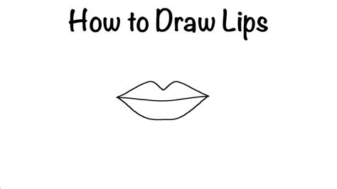 How To Make Cartoon Lips Sketch Easy For Beginners