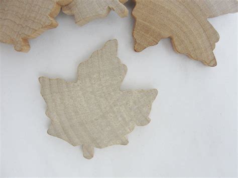 Large Wooden Maple Leaf Cutout Set Of 6 Craft Supply House