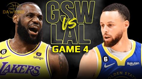 Golden State Warriors Vs Los Angeles Lakers Game 4 Full Highlights 2023 Wcsf Freedawkins