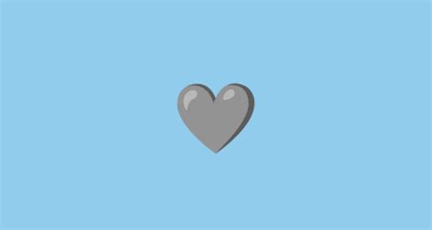 Corazón Gris Emoji On Noto Color Emoji Animated 150