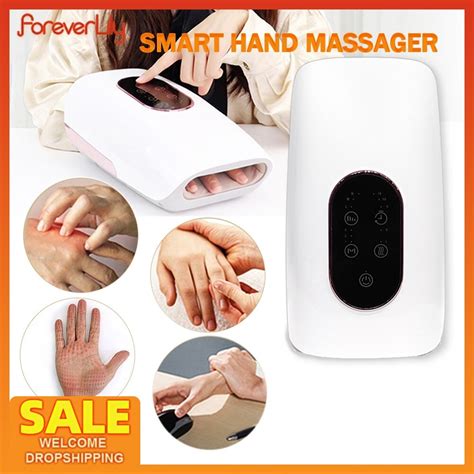 Smart Hand Massager Hot Compress Palms Massager Knead Fingers Wrist Spa Massage Device Relax