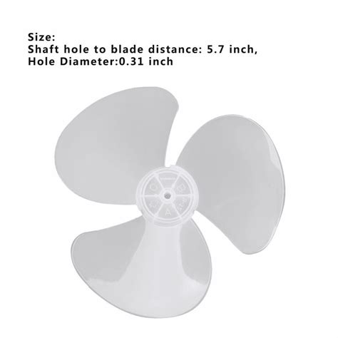 16 3 Leaves Plastic Fan Blade Replacement For Standing Pedestal Table