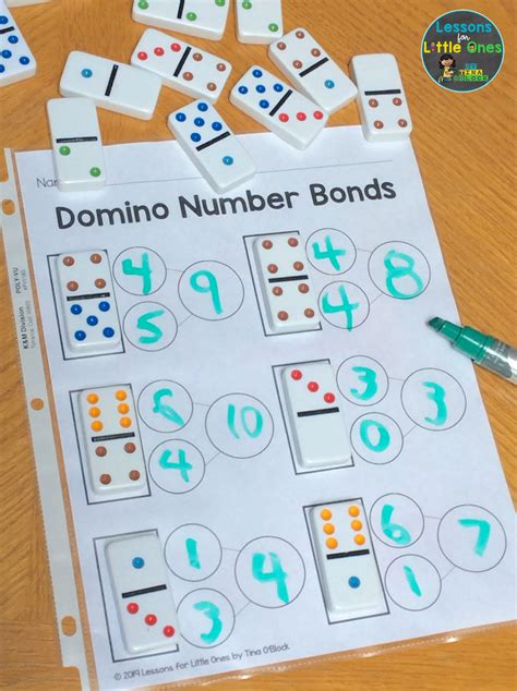 Domino Number Bonds Activity And Freebie Lessons For Little Ones By