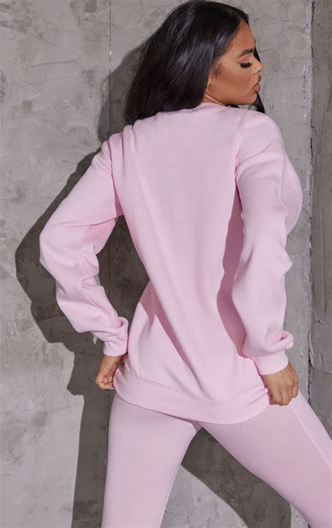 Light Pink Ultimate Oversized Sweatshirt Tops Prettylittlething Ie