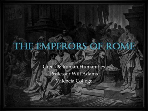Hum2220 The Emperors Of Rome Ppt