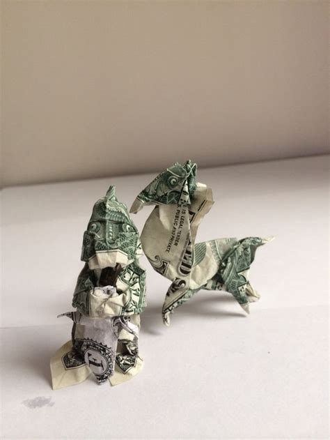 Horse And Knight Money Origami Origami Cuff Bracelets