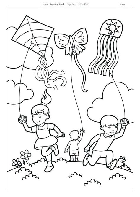 Print and color airplanes, animals, birds and beach pictures. Kite Coloring Page at GetColorings.com | Free printable colorings pages to print and color