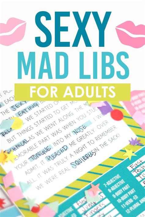 Sexy Mad Libs For Adults Mad Libs For Adults Mad Libs The Dating Divas