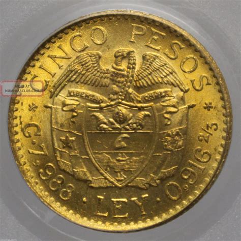 Shop for jackets, pants, shirts, shoes & more. 1925 Colombia Gold 5 Peso Simon Bolivar Medellin Km 204 ...