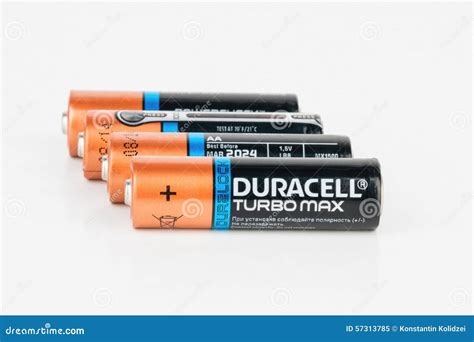 Duracell Turbo Max Alkaline Aa Battery Editorial Image Image Of