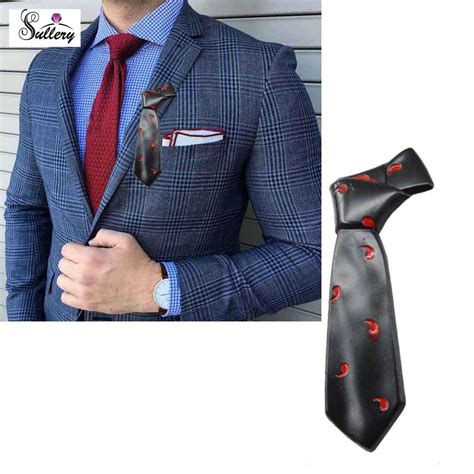 Buy Men Style Mens Boys Exclusive Black Tie Lapel Pin Shirt Chain Lapel