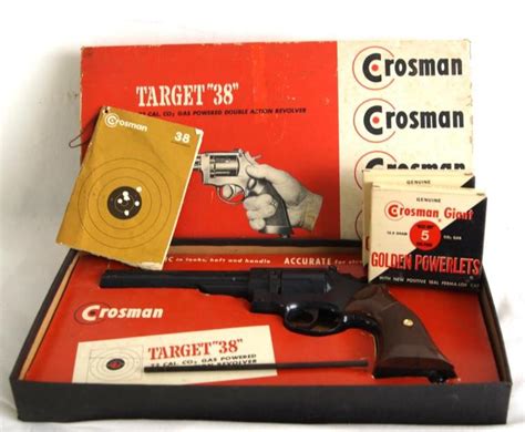 Sold Price Vintage Crosman 38t Target Air Pistol In Box Invalid Date Pdt