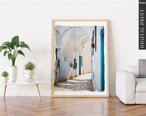 Middle Eastern Printable Decor Watercolor Moroccan Wall Art Etsy