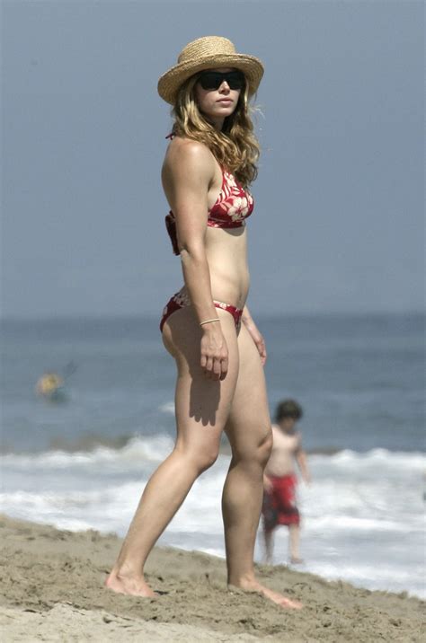 Pink Celebrity Jessica Biel Paparazzi Butt Bikini