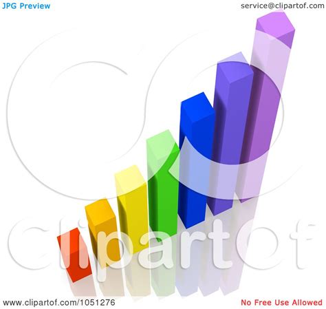 Royalty Free 3d Clip Art Illustration Of A 3d Colorful Bar Graph By