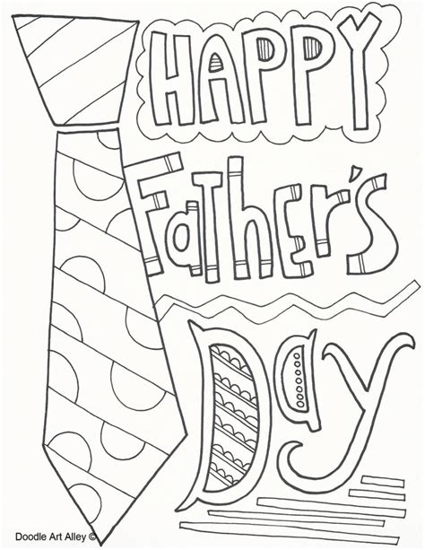 Fathers Day Printable Coloring Pages