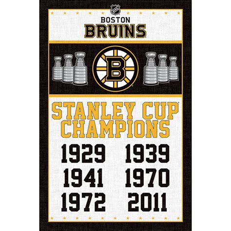 Trends International Boston Bruins Champions Wall Poster 22375 X 34