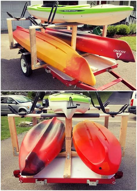 20 Free Plans To Build A Diy Kayak Rack Kayak Rack Diy Kayak Storage