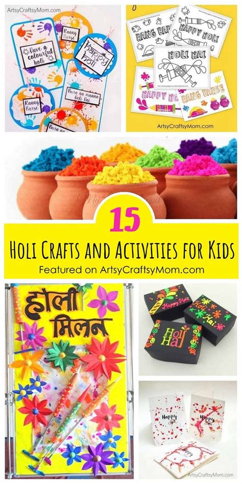 15 Amazingly Fun Holi Crafts And Activities For Kids Holi Party