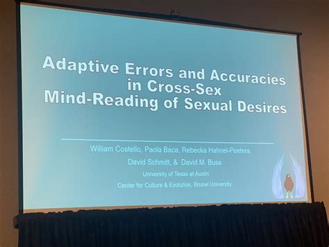 Amy Alkon On Twitter One Component Of Mating Intelligence Is Cross Sex Mind Reading