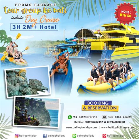 paket tour group bali 3 hari 2 malam + wisata cruise