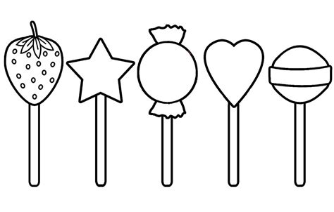 Print them all for free. Lollipop Coloring Pages - Best Coloring Pages For Kids