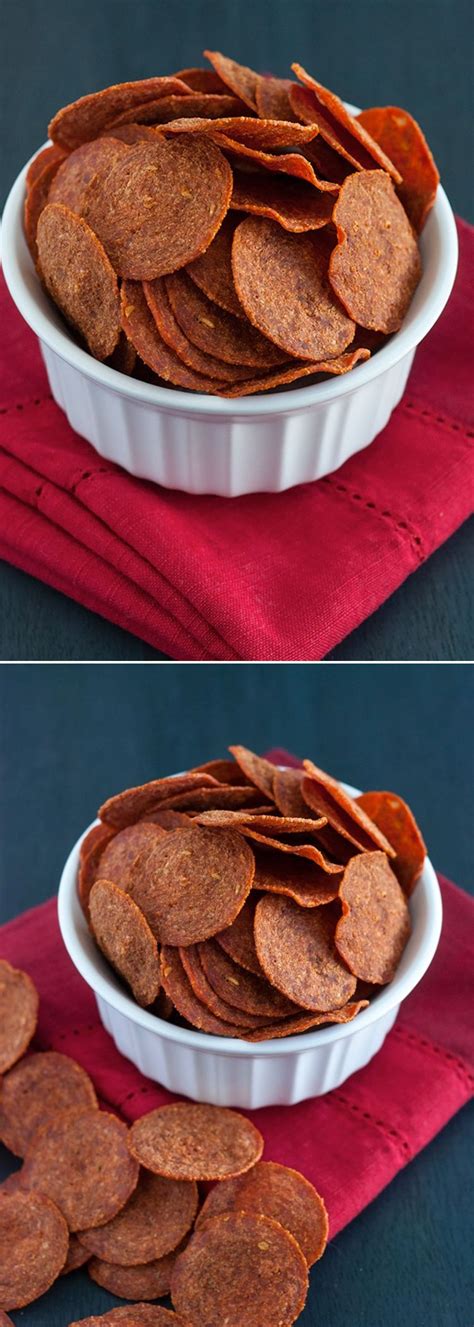 Pepperoni Chips A Quick Low Carb Gluten Free Snack Thats