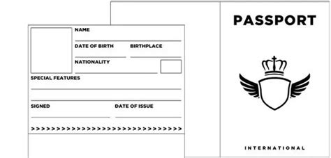 Naturalization Certificates Mock Passport Template