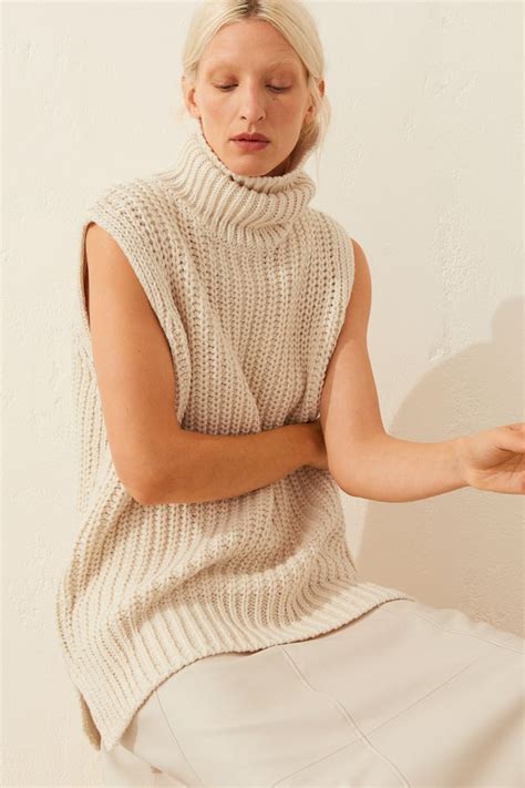 sleeveless turtleneck sweater best sweater vests popsugar fashion photo 5