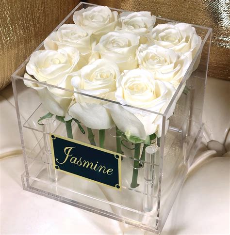 Birthday boxes contain everything one needs for a happy birthday! see content list below for complete inventory. White Roses Clear Roses Flower Box Houston