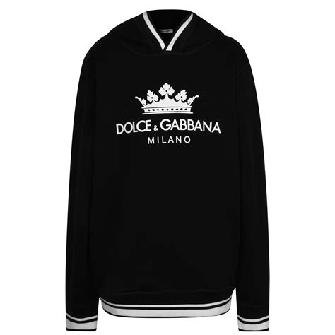 Dolce And Gabbana Children Boys Milano Logo Hooded Sweatshirt Flannels