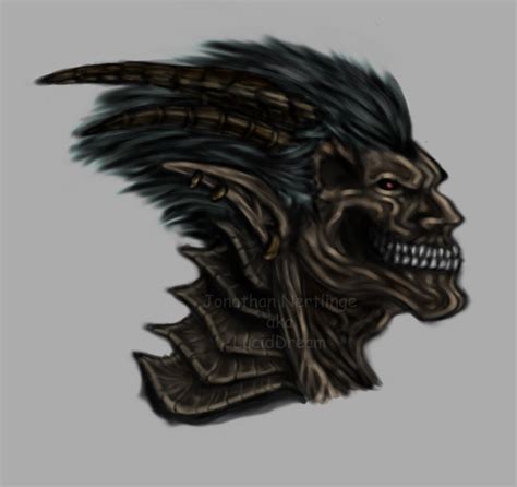 Demon Head Wip By Neonraver On Deviantart