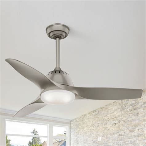 Casablanca ceiling fans with lights offer enhanced energy efficiency and unmatched craftsmanship that's a welcome addition in any home. Casablanca Fan Co Wisp Pewter LED Ceiling Fan with Light ...