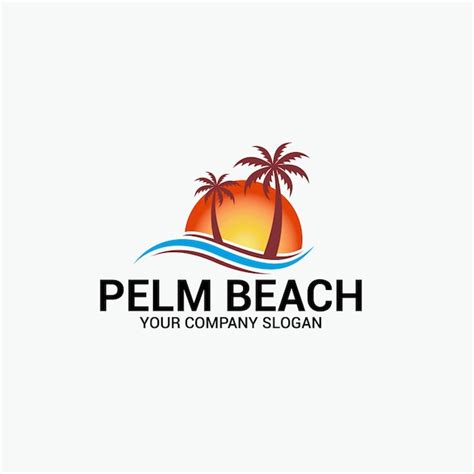 Palm Beach Logo Télécharger Des Vecteurs Premium