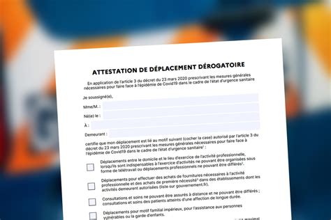 À imprimer ou à recopier à la main. Nouvelle Attestation De Déplacements - Confinement en ...