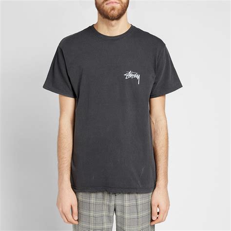 Stussy 8 Ball Pigment Dyed Tee Black End Us