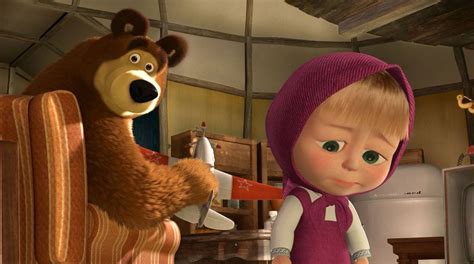Timetable With Favorite Cartoon Characters — Masha And The Bear — Milye
