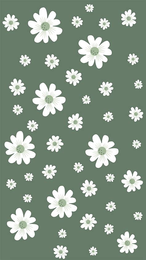 Sage Green Floral Aesthetic Girly Flowers Sage Green Cute Flower