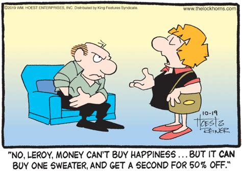 The Lockhorns Strip For October The Lockhorns Comics Kingdom Money Cant Buy Happiness
