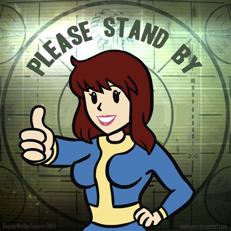 Vault Girl Please Stand By Fallout Vault Girl Fallout Art Vault