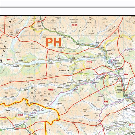 With interactive scotland map, view regional highways maps, road situations, transportation, lodging guide, geographical map, physical maps and more information. South Scotland Postcode District Wall Map (D5) : XYZ Maps