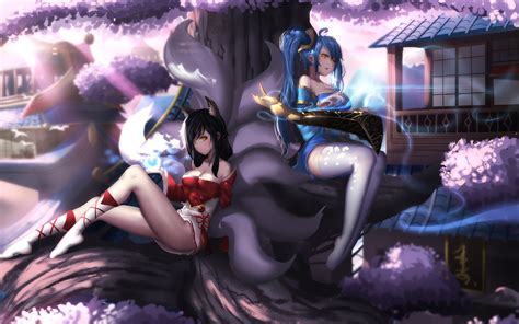 Ahri And Sona Lolwallpapers