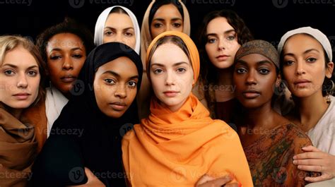 Group of women, world women with diversity and inclusivity, Day for the