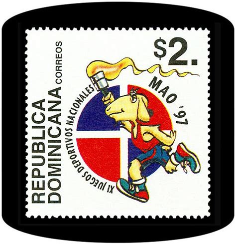 Del 16 al 20 de agosto de 1937 se celebran en la capital dominicana los primeros juegos olímpicos nacionales, jornada que significó el despegue definitivo del movimiento deportivo organizado. Sellos Dominicanos: XI Juegos Deportivos Nacionales Mao '97